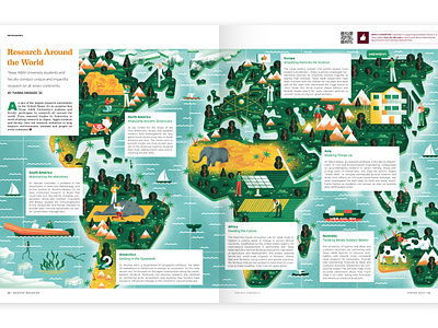 Maroon Spring 2023 - Research around the world daniele simonelli dsgn editorial illustration illustration map research students texas texture university vector world map