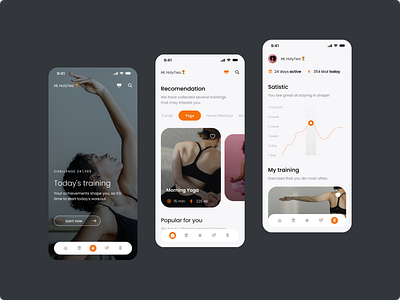 App for personal training application art design figma sport training ui ui ux vector web design workout