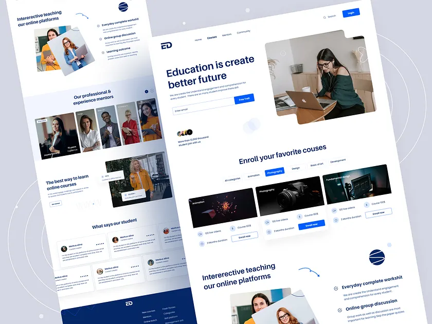 Educational Website designs, themes, templates and downloadable graphic ...