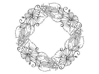 Mandala from the set “Little Cozy Town” Coloring pages. Vector. little cozy town