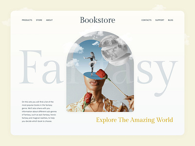 Homepage bookstore app bookstore branding design figma graphic design illustration illustrator photoshop ui vector web website