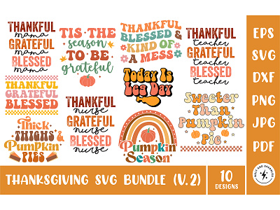 Thanksgiving SVG Bundle, Volume 2 blessed svg design fall svg files gather svg give thanks svg graphic design graphic tees merch design retro thanksgiving svg retro thanksgiving svg bundle svg cut files t shirt designer thankful svg thanksgiving thanksgiving bundle svg thanksgiving shirt thanksgiving shirt svg thanksgiving svg tshirt design typography tshirt design