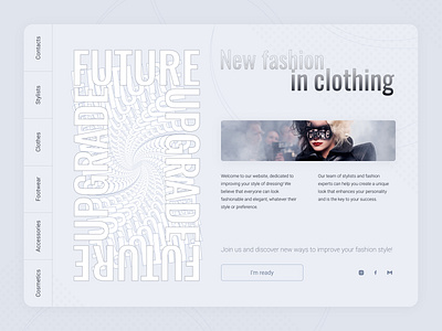 Homepage fashion app branding clothing design fashonpage figma graphic design illustration illustrator ui vector webdesign