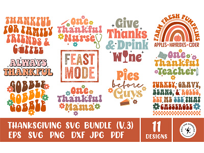 Thanksgiving SVG Bundle, Volume 3 design give thanks svg graphic design graphic tees groovy font svg merch design retro retro thanksgiving svg retro thanksgiving svg bundle svg cut files t shirt designer thankful svg thanksgiving thanksgiving bundle svg thanksgiving shirt thanksgiving shirt svg thanksgiving svg tshirt design typography tshirt design wavy text svg