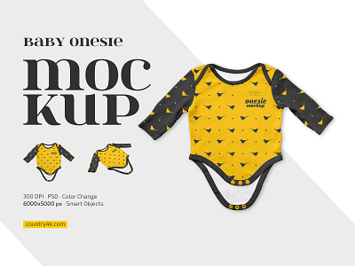 Long Sleeve Baby Onesie Mockup Set baby children clothes kids mockup mockups newborn onesie romper sleeve