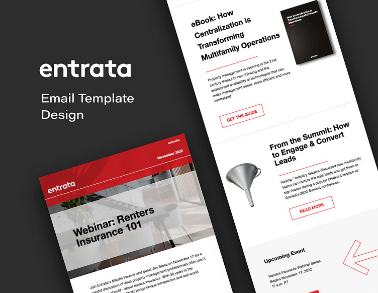 Entrata Email Template Design by James Hooper on Dribbble