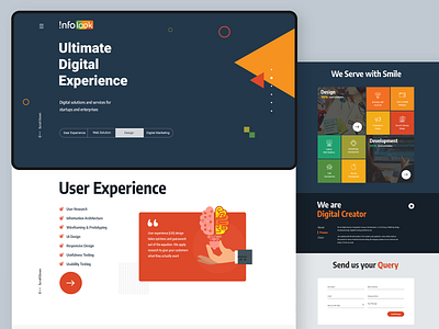 Website For Digital Agency branding clean app design illustration ui ui design ux design web design