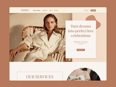 Personal blog/Wedding planner ui ux web design