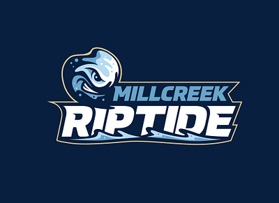 Millcreek Riptide Unused Branding branding design erie logo millcreek riptide sports sports logo wave
