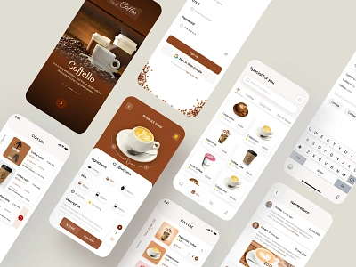 Coffee app/ UX design app design ui ux ux design