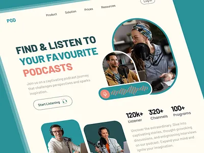 Podcast Landing Page appideas design development dribbble shot following iosdeveloper landing page make love minimal design mobileapp mvdevelopment new and noteworthy podcast popular raisefunds startup trendy design uidesign uxdesign webappdevelopment