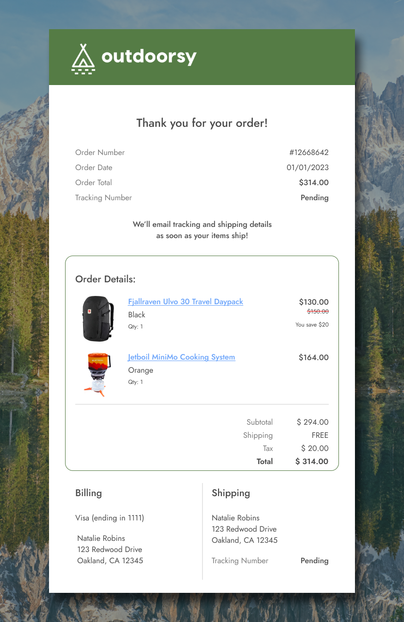 Daily UI: Email Receipt 017 daily ui daily ui 017 daily ui challenge daily ui challenge 017 dailyui dailyui017 dailyuichallenge dailyuichallenge017 design ecommerce email email receipt graphic design receipt ui