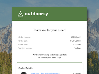 Daily UI: Email Receipt 017 daily ui daily ui 017 daily ui challenge daily ui challenge 017 dailyui dailyui017 dailyuichallenge dailyuichallenge017 design ecommerce email email receipt graphic design receipt ui