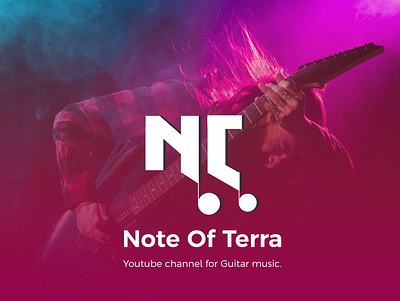 Note of Terra logo for youtube channel branding graphic design logo