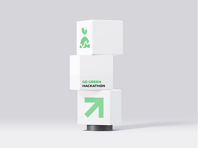 Go Green Hackathon branding design dtp event graphic design