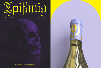 Epifania wine visuals brand visuals branding label design magic mystical poster design visual identity wine label