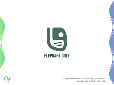 Elephant Golf Logo animal bishop boss brand design brand designer caddy elephant game golf logo design logo designer logo for sale logo idea logo inspiration logomark logotype mammoth sport wildlife zzoe iggi