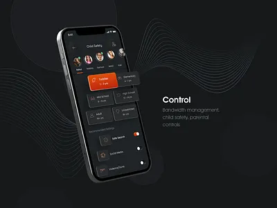 SIF Homes - Parental Control App app design mobile app ui ux