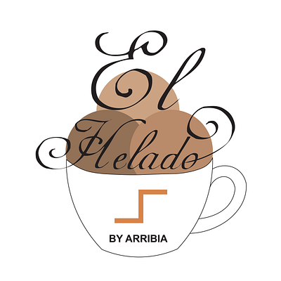 El Helado branding coffee graphic design icecream logo