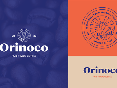 Orinoco Coffee Branding brand identity system branding coffee branding coffee logo coffee packaging design fair trade branding graphic design illustration logo