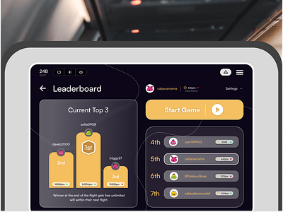 IFE Game Leaderboard 019 dailyui19 dailyuichallenge design gameleaderboard ife ifegame ifegameleaderboard leaderboard loi screenbehindchair ui