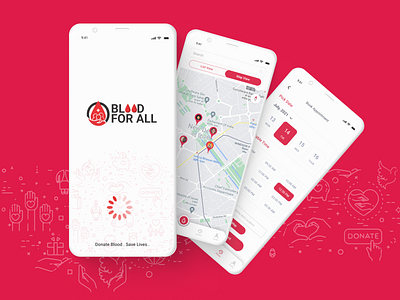 Blood Donor blood design donor mobile app ui ux
