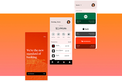 Revenus - Mobile Banking App banking figma finance luxury money ui