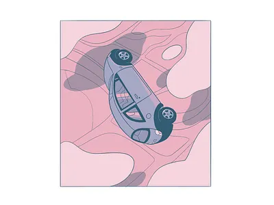 Sketches of autumn car cover design design dreamscape edm ford ka pink and blue record cover single cover