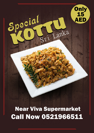 Kottu Post branding design food graphic design photoshop social media post