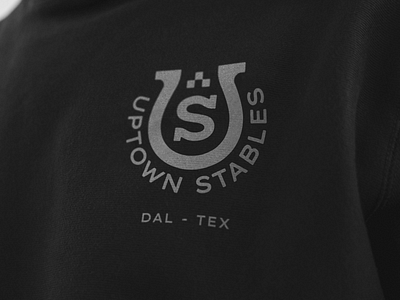 Uptown Stables Horseshoe Mark dallas derby design fort worth horseracing horseshoe illustrator racing s stables texas type typography u uptown uptown stables western
