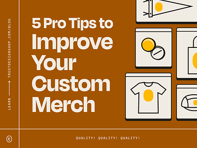 5 Pro Tips to Improve Your Custom Merch apparel bags blog buttons custom design education fort worth hats how to merch merchandise pennants pro tip shirts trust printshop