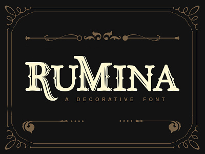 Rumina Font illustration