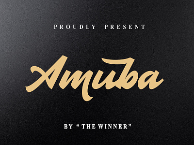 Amuba Font art