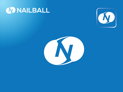 Nailball Logo Design,Letter N Ball bestlogo branding letterlogo logo logocollection logodesign logomark logotrend logotype modernlogo nballlogo