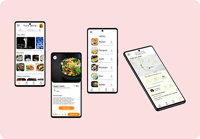 Food delivery app UI UX design app design food delivery app ui ux