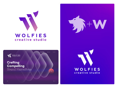 Wolfies Creative Studio Logo Design by Alan Lee - Kudezign on Dribbble