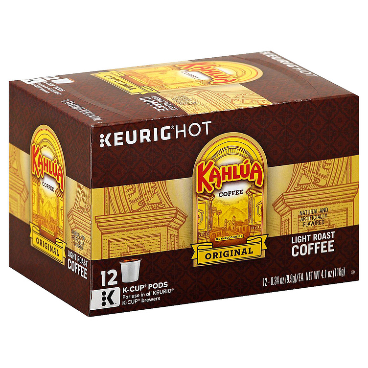 Kahlua Single Serve Coffee K Cup Pods Arabica Carton Of 24