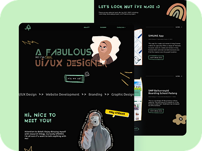 New Portfolio Design! branding design illustration logo portfolio ui design website website design