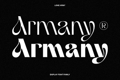 Armany - Font Family design display font flow flow font font futuristic graphic design illustration liquid liquid font logo logo font logo typeface luxury metaverse modern typeface ui water