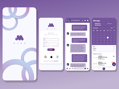 MEND graphic design ui