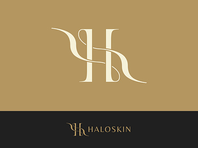 Haloskin Logo badge logo brand brand design brand identity branding design graphic graphic design identity logo logo brand logo concept logo cosmetic logo design logo for sale logo identity logos logotype visual visual identity