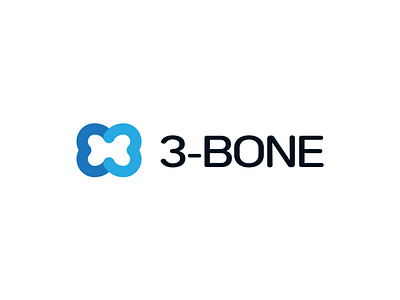 3-Bone Logo animal bone bones branding creative design dog identity letter 3 logo logo design minimal modern negative space pet pet shop petshop puppies puppy simple