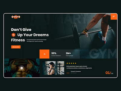 Fitness Web Site Landing Page UI body crossfit exercise fitness fitness website minimal online fitness website personal trainer treatment workout