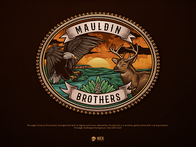 Mauldin Brothers brand identity branding design design studio graphic design hand drawing hand drawn illustration illustrator logo logo design vector vintage vintage design vintage logo