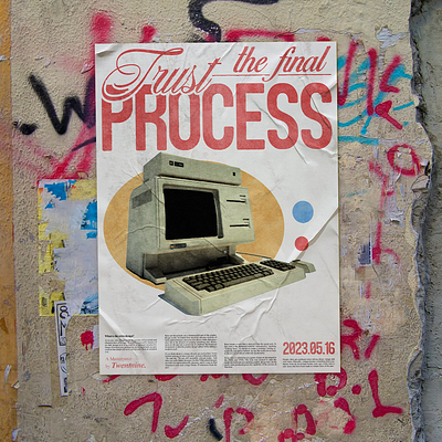 Trust the Procces by Twenthnine art design graphic design mockup poster poster design vintage