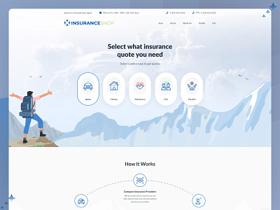 Onlineinsurance shop - Online Insurance Website assurance business insurance clean company profile consultant corporate dribbble best short education finance fintech insurance insurance company insurance shop insurances insurances and policy life insurance money online insurance protection risk and protection