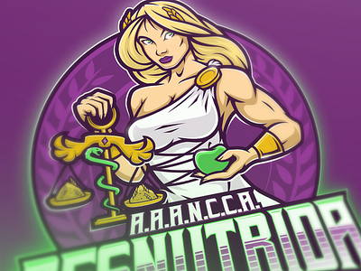 Atlética Desnutrida (Deméter) demeter design goddess greek illustration mascot mascotlogo mythology sportlogo vector art