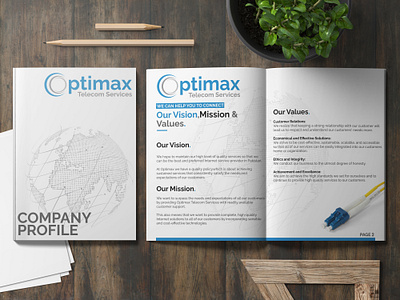 Company Profile brochure graphic design profile