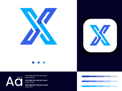 Letter X - Modern logo abstract app app icon app logo brand identity branding business design logo modern x letter x letter logo x logo