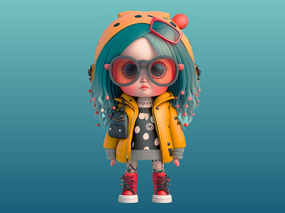 Cartoon Character artisticexpression cartooncharacter characterdesign crazycartoon creativestyle digitalart dribbbledesign graphic design illustration roma stylishgirl